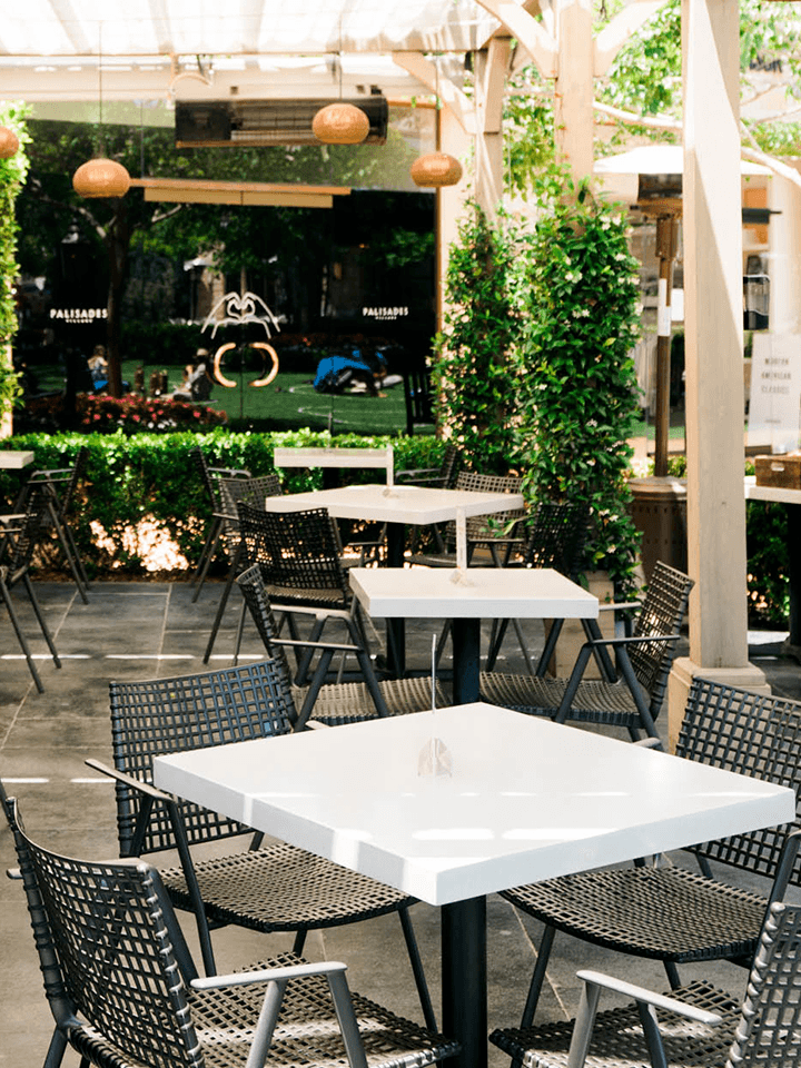 Upscale restaurants with online outdoor seating