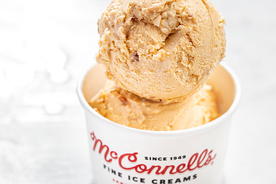 Pumpkin Caramel & Candied Pecans at McConnell’s Fine Ice Creams